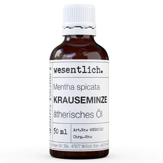 Krauseminzeöl ätherisch von wesentlich. - 100% naturreines Öl aus der Glasflasche (50ml)