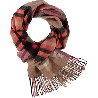 FRAAS Schal Pure Cashmere Scarf with FRAAS Plaid Sand braun mehrfarbig - Braun, Bunt