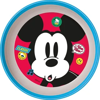 Tataway Disney Kinderschale Mickey Mouse Mickey Mouse aus Kunststoff mit rutschfestem Boden, blau-weiß