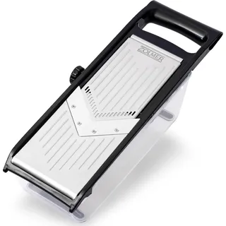 Mandoline Verstellbare Gemüseschneider mit Julienne-Messern und Auffangbehälter