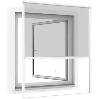 WINDHAGER Insektenschutz Rollofenster 100 x 160 cm Weiß