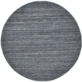 THEKO Wollteppich »Pure Uni rund 14 mm Höhe Handwebteppich, meliert, reine Wolle, handgewebt, grau