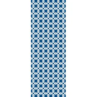Queence Vinyltapete Muster-Blau 90x300 cm 90 g Blau 34193