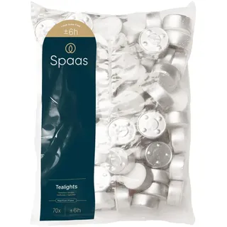 Ivyline SPAAS Teelichter 70er-Beutel, ± 6 Stunden - weiß