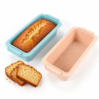 Noa Home Deco Silikon-Muffinblech-Set, Antihaft-Muffinformen für Cupcakes, Brownies, Kuchen und Pudding, wiederverwendbare Backformen