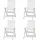Palma Klappsessel 62 x 67 x 105 cm weiß 4 St.