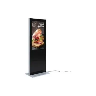 Showdown® Displays Digitale Infostele Slim Infostele mit LED-Display, schwarz, 138,0 cm (55 Zoll)