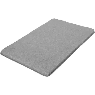 Kleine Wolke Badteppich Relax Grau 70 x 120 cm | OEKO-TEX zertifiziert, rutschhemmende Unterseite, für Fußbodenheizung, maschinenwaschbar, 100% Polyacryl