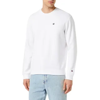 Champion Legacy Basics-Powerblend Fleece Crewneck Sweatshirt für Herren, Weiß, M