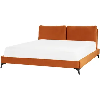 Beliani Polsterbett Orange 180 x 200 cm