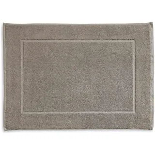 kela Badematte 50 x 70 x 2 cm LADESSA, Badezimmerteppich grau, waschbar, 100% Baumwolle, flauschiger Badvorleger silbergrau