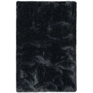 Snapstyle Hochflor Shaggy Teppich Luxus Feeling Mix , Anthrazit , Textil , 133x133 cm , Teppiche und Böden, Teppiche, Hochflorteppiche & Shaggys