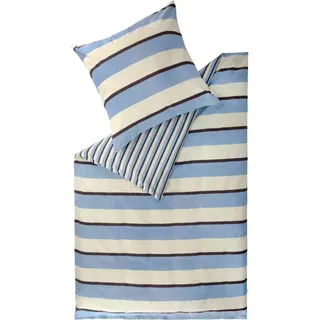 ESPRIT Renforcé Bettwäsche FUN Blau 155 x 220 cm - Blau