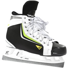 KOSA Sport Unisex-Adult 5.0 Ice Skates, Schwarz/Weiß, 10