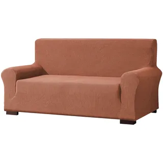 EBETA E Elastisch Sofa Überwürfe Sofabezug, Stretch Sofahusse Sofa Abdeckung Hussen für Sofa, Couch, Sessel 2 Sitzer (Korallenrot, 145-185 cm)