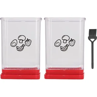 Obstschneidewerkzeug Hochgeschwindigkeit Multifunktionales Kunststoff und Edelstahlbecher für Zuhause 2 1 Pinsel