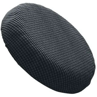 BESPORTBLE Rundhocker Bezug – Stretchbarer, waschbarer Stuhlbezug für Barhocker, Bistrohocker und drehbare Hocker – Staubschutz, grau