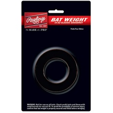Rawlings Unisex-Erwachsene 16 oz. Doughnut-Style Bat Weight Gewicht: 473 g, schwarz, OS