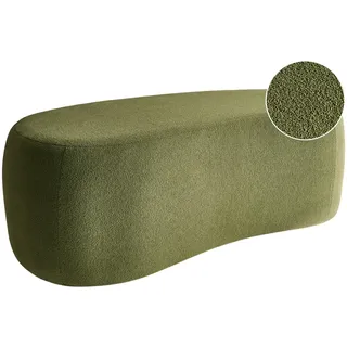 Beliani Pouf Grün Bayard , Textil , Freiform , 115x43x56 cm , Wohnzimmer, Sessel, Hocker & Hockerbänke, Poufs
