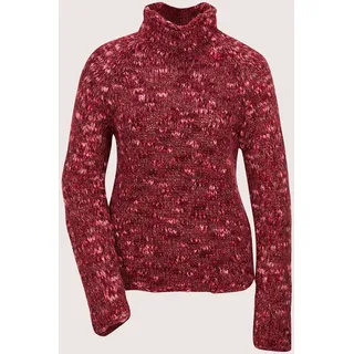 MADELEINE Longpullover "Strickpullover Eleganter Grobstrickpullover mit Stehkragen" Multicolor, portwein, multicolor