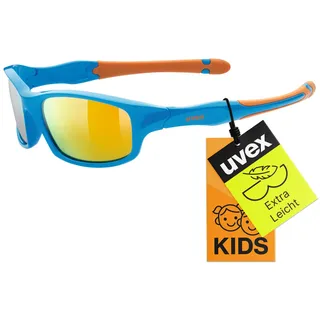 Uvex sportstyle 507 - Sonnenbrille - 100% UVA-, B, C Schutz - inkl. Kopfband - blue-orange/orange - one size