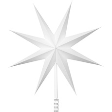 Bild Christbaumspitze Top Star aus Papier in der Farbe White, 30cm, 70080394