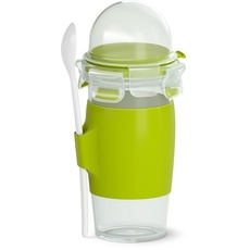 Bild von Clip&Go rund 450ml Yoghurt Mug Aufbewahrungsbehälter grün