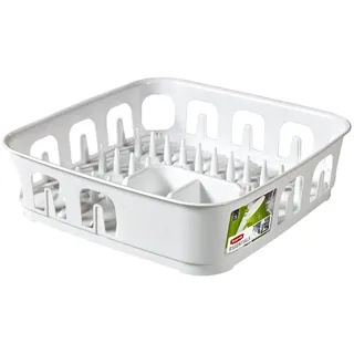 Geschirrabtropfer Geschirrabtropfgestell Abtropfgestell Geschirrabtropfer ESSENTIALS für Geschirr 1 St. HOMLA - Weiß