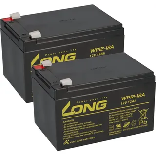 KungLong Kompatibler Accu Elektro Roller Scooter Elektromobil 24V 2x 12V 12Ah AGM Akku