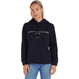 Tommy Hilfiger Damen Hoodie Heritage mit Kapuze, Blau (Desert Sky), S
