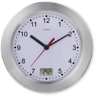 Hama Badezimmeruhr 0,00 silber