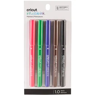 Cricut Infusible Ink Markers | Basics | 5-pack | For use with Cricut Explore & Cricut Maker machines