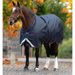 Horseware Ireland Outdoordecke 0g Amigo Bravo 12 XL Original Turn Out Lite Regendecke Navy/Navy & Red 125 (5'9) - Navy, Rot