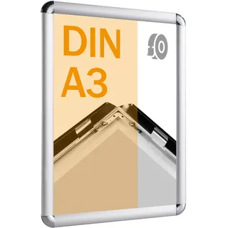 Klapprahmen A3, selbstklebend silber  | Rondo, Aluminium