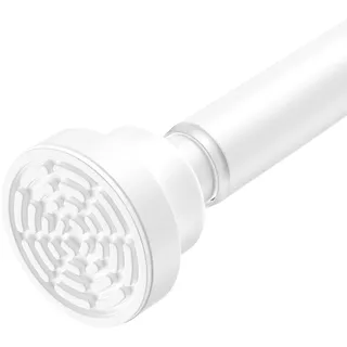 AIZESI Duschstange Gardinenstange ohne Bohren 80-160CM,Teleskopstange Klemmstange Duschvorhangstange Geeignet für Badezimmer, Fenster, Kleiderschrank,1 Stück Weiß (Durchmesser 22mm)