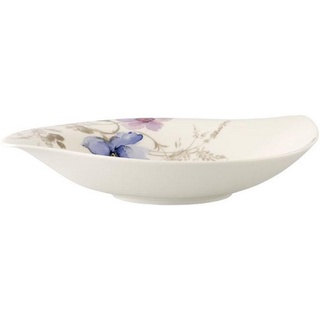 Villeroy & Boch Mariefleur Gris Serve – Salad Schale 29 Cm Weiß/Bunt, Spülmaschinenfest, Mikrowellensicher, Schüssel Für Beilagen Und Salate, Bowl, Müslischale, Salatschüssel, Premium Porzellan