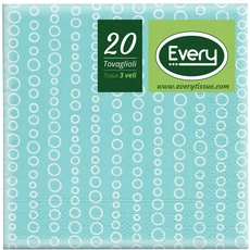 Every E243-D198 Tissue Serviette, Papier, 24 x 24 x 0.54 cm, 20 Einheiten