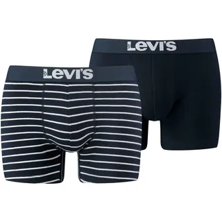 Levi's® Boxershorts, (Packung, 2er-Pack), mit breitem Logobund, blau