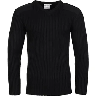 Fort Castle Clothing 120 V V Hals Combat Jumper, schwarz, Größe S