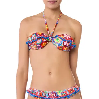 goldenpoint Bikini für Damen Badeanzug Bandeau-BH Carnival-Serie, Mehrfarbig, Größe 80