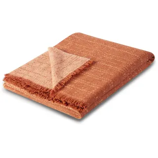 Biederlack Nore Plaid 130 x 170 cm Orange