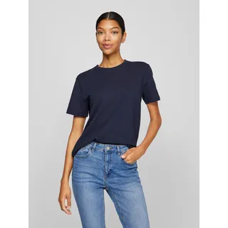 Vila "VINORA S/S T-SHIRT - NOOS" Baumwollmischung, regular fit, navy blazer