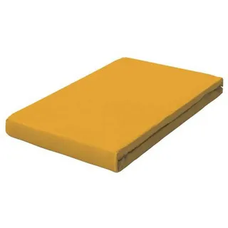 Schlafgut Boxspring-Spannleintuch , Currygelb , Textil , 180-200x200-220 cm , Textiles Vertrauen - Oeko-Tex®, Hohenstein, AZO-frei, Oeko-Tex® Made IN Green , Rundumgummi, bügelfrei, keine Sondergrößen, weich und anschmiegsam, perfekter Sitz , Heimtextilien, Bettwäsche & Leintücher, Leintücher, Spannleintücher Boxspringbett