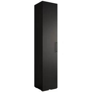 abiks möbel Drehtürenschrank Schwarz, Metall, Nachbildung, 50x236.7x47 cm Schlafzimmer, Kleiderschränke, Drehtürenschränke