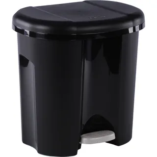 Tretabfallsammler DUO 2x10l B320xH405mm Ku.schwarz ROTHO - Schwarz