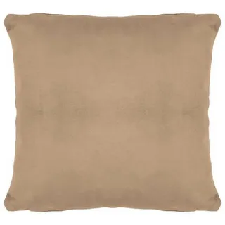 Novel Zierkissen , Taupe , Textil , Uni , Füllung: Polyester,Polyester , quadratisch , 40x40 cm , pflegeleicht , Heimtextilien, Wohntextilien, Kissen, Zierkissen