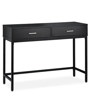 Relaxdays Konsolentisch 110x42x81 cm schwarz
