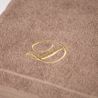 Caleffi Badetuch Bestickt Kaffee aus Baumwolle - 78385