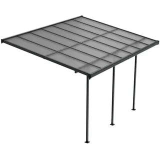 Juskys Terrassenüberdachung Borneo 400 x 300 cm grau