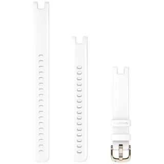 Lily Armband 14 mm Silikon Weiß/Gold 110 bis 195 cm